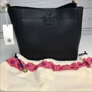 NWOT Tory Burch McGraw Hobo Bag black